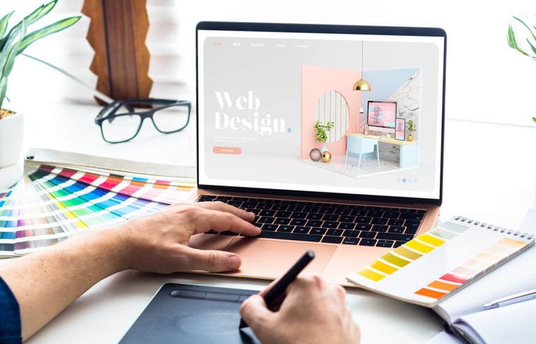 Modern business website design