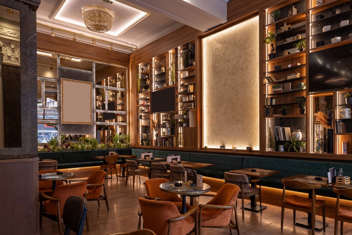 Luxury cafe website design